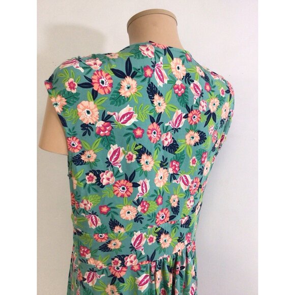 Lands End Floral Dress Tropical Vibes Womens Large - Picture 4 of 8